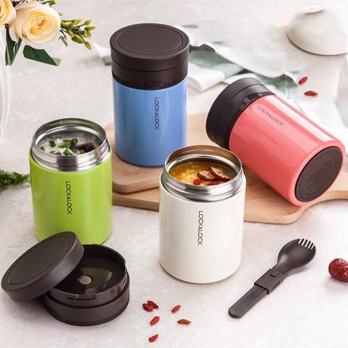 [HCM]bình ủ cháo và giữ nhiệt lock lock 500ml xanh lá
