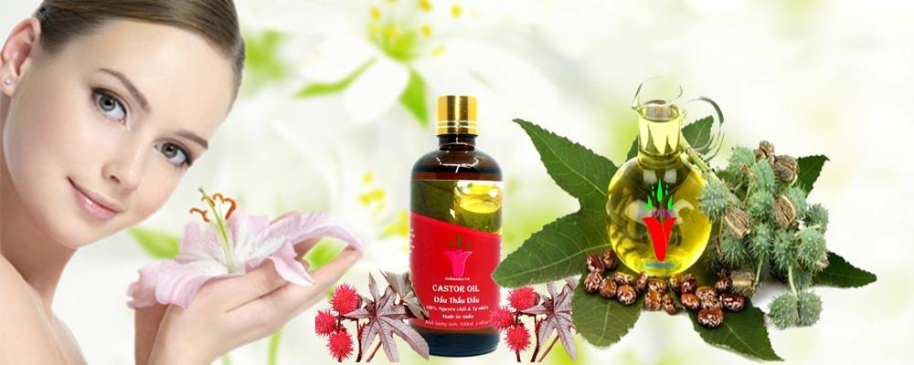 COMBO 2 CHAI DẦU THẦU DẦU ( CASTOR OIL )  100ML/1CHAI  ẤN ĐỘ