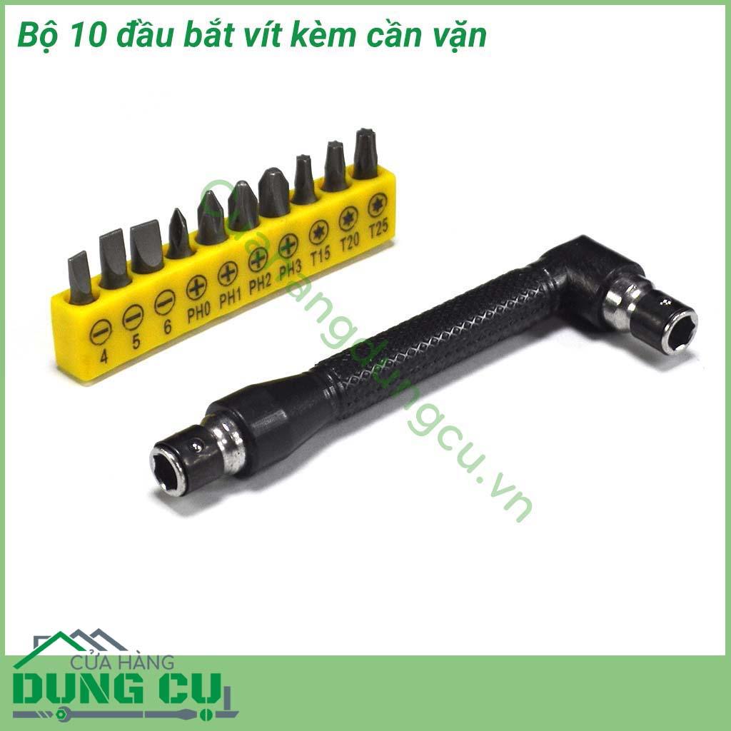 Bộ đầu vặn vít kèm cần vặn