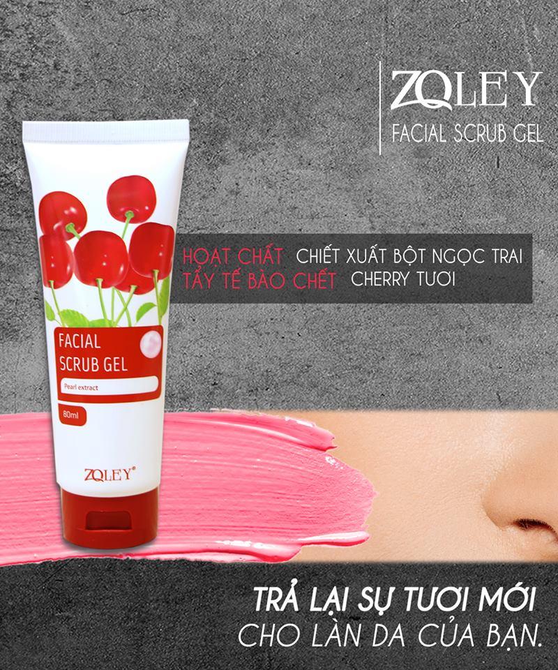 Hoạt chất tẩy tế bào chết da mặt Cherry Zoley