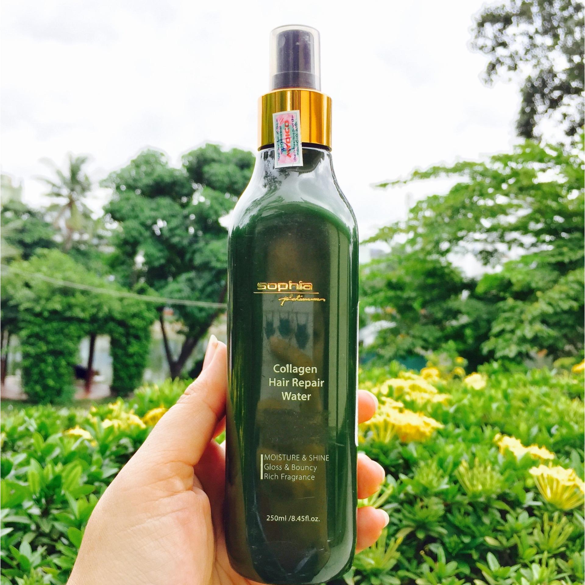 [HCM]Xịt dưỡng phục hồi tóc Collagen Hair Repair Water Sophia 250ml