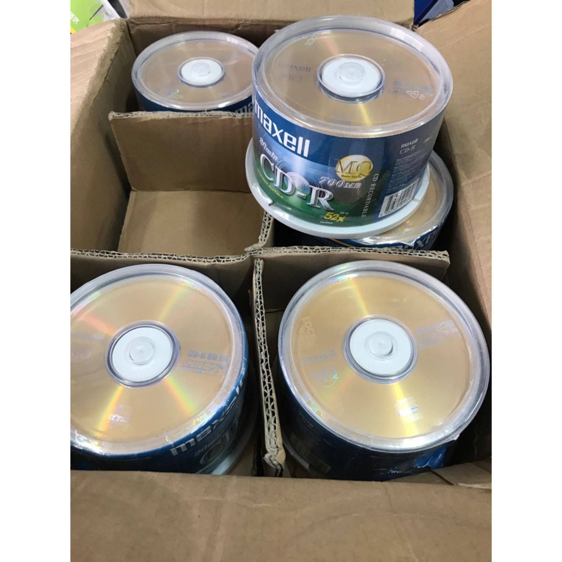 Bộ 50 đĩa trắng cd MAXCELL tặng cây bút gi đĩa ahuang