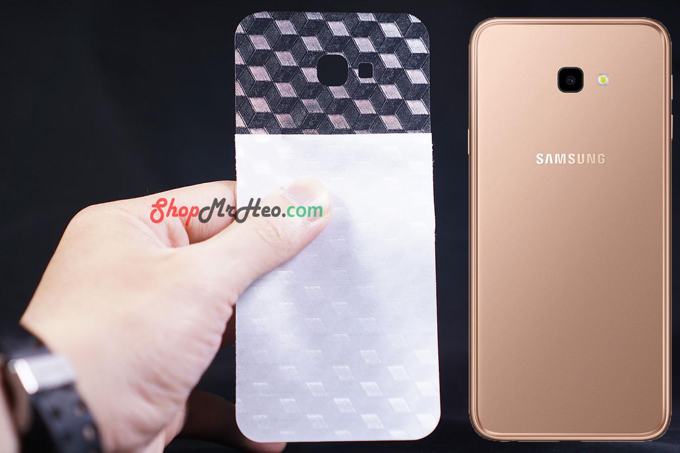 [HCM]Bộ 3 Skin Dán Mặt Lưng Vân 3D Samsung J4 Plus - J4+
