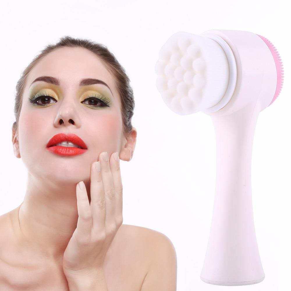 [HCM]Cọ massage rửa mặt silicon 2 đầu thông minh