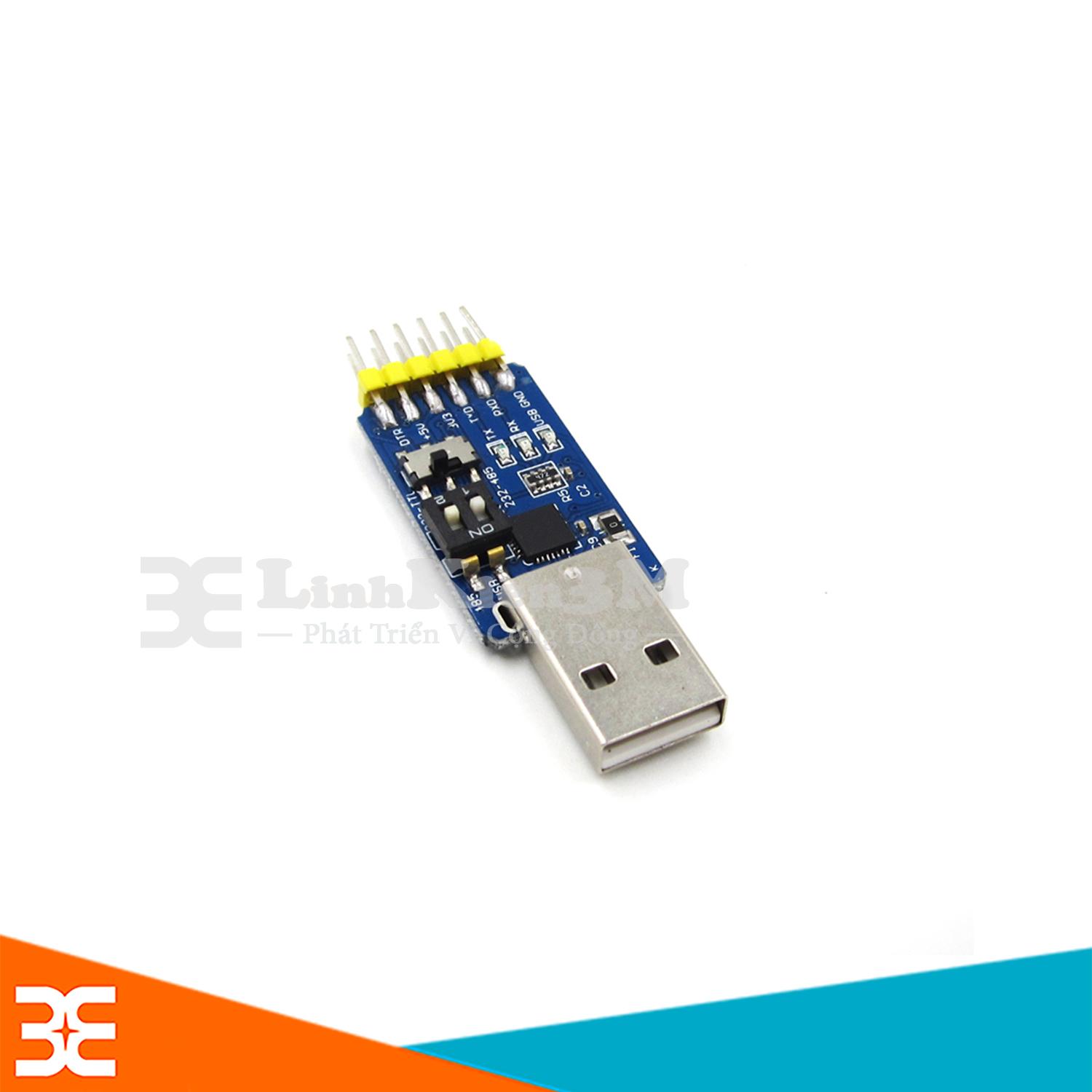 USB TO COM CP2102 TTL RS232/485 3V3 / 5V V2
