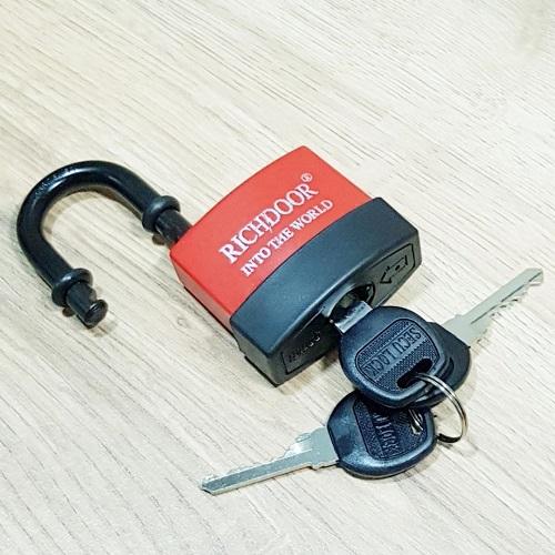 Ổ Khóa Thép Bọc Nhựa Có Nắp Chống Nước,  Size 55mm