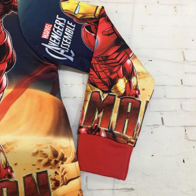 Áo khoác bé trai in hình comic người sắt Ironman