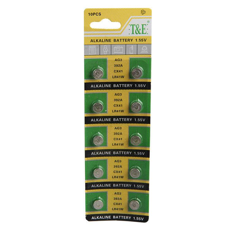 Vỉ 10 pin cúc áo Ankaline AG3 – SR41 – LR41 – LR736