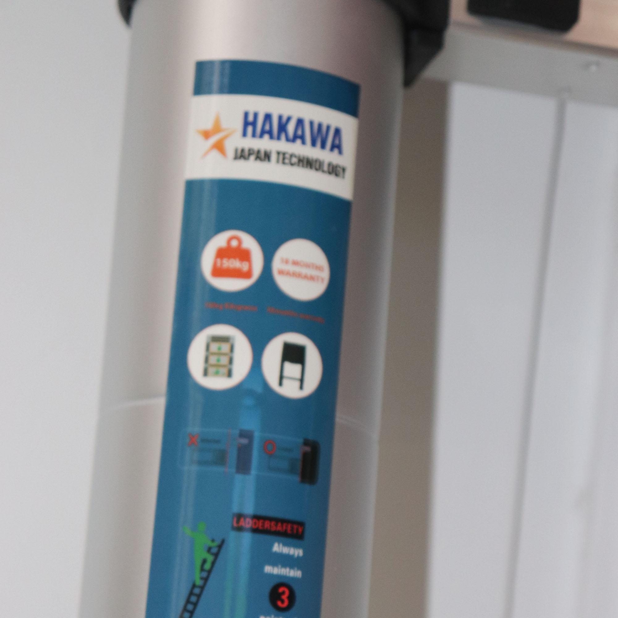 [HAKAWA ]Thang nhôm rút đơn HAKAWA HK138 3m8 - Thang nhôm nhập khẩu Nhật Bản , chất lượng , độ bền cao