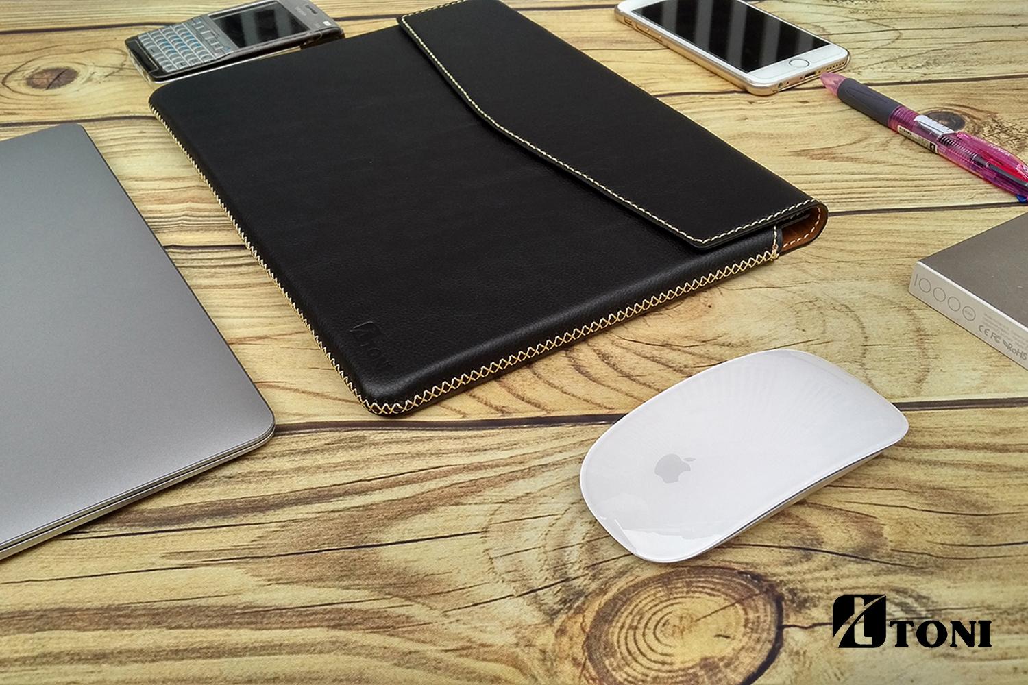 Bao Da  Cho Surface Pro 3,Pro4,  Hãng handmade TONI ( Da Thật 100%)