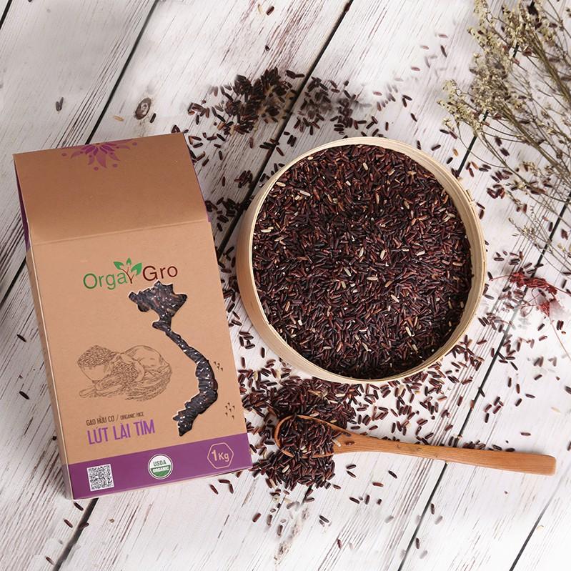 Combo 2kg gạo hữu cơ Lứt Lài Tím
