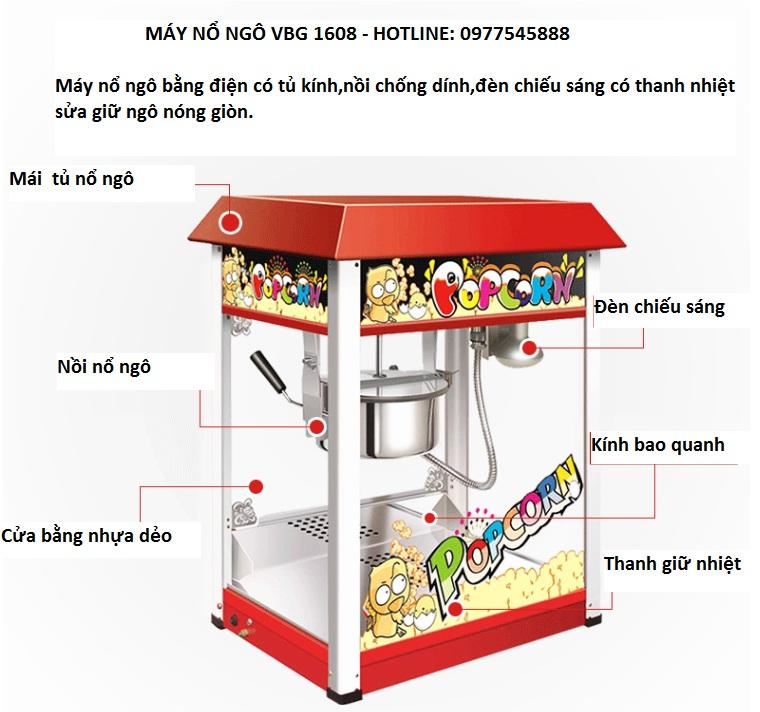 Máy làm bắp rang bơ  VG1608