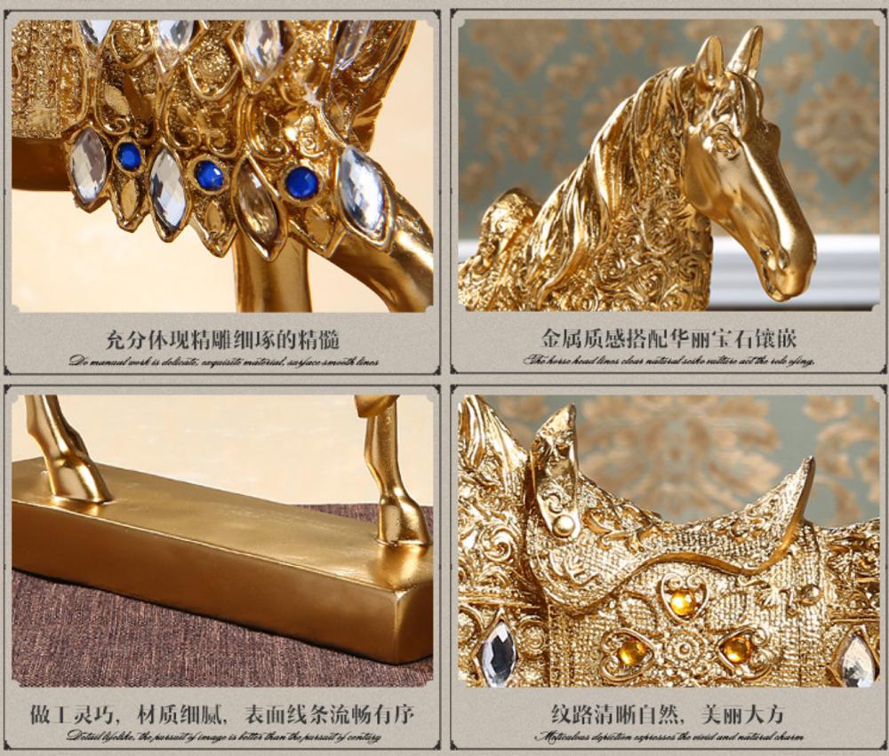 NGỰA PHONG THỦY MẠ VÀNG CAO CẤP
