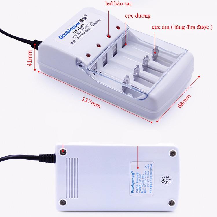 Bộ sạc pin AA/ AAA – Tặng 4 cục pin sạc
