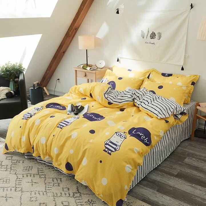 BỘ CHĂN GA GỐI MINION + RUỘT CHĂN DÀY.