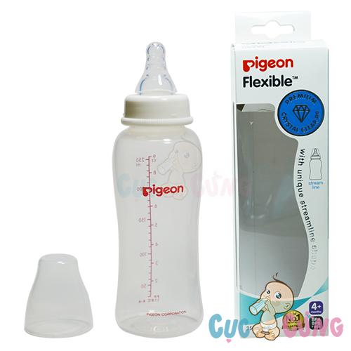 Bình sữa Pigeon Streamline 250ml phiên bản mới - binh sua pigeon streamline