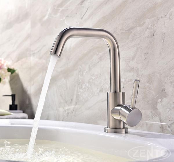 Vòi lavabo nóng lạnh inox Zento SUS3307