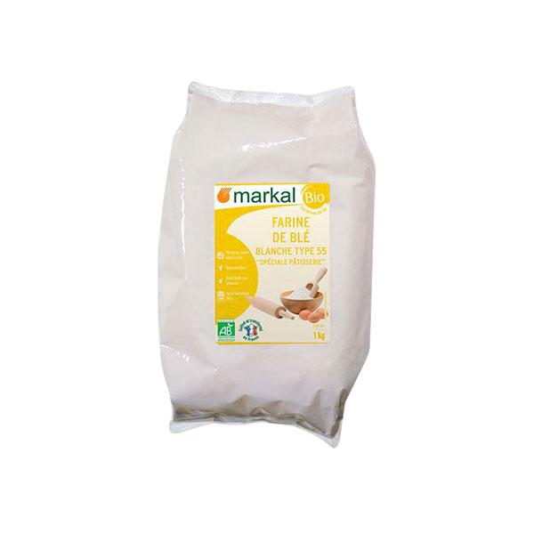 BỘT MÌ FLOUR TRẮNG HỮU CƠ ĐA DỤNG T55 MARKAL 1KG