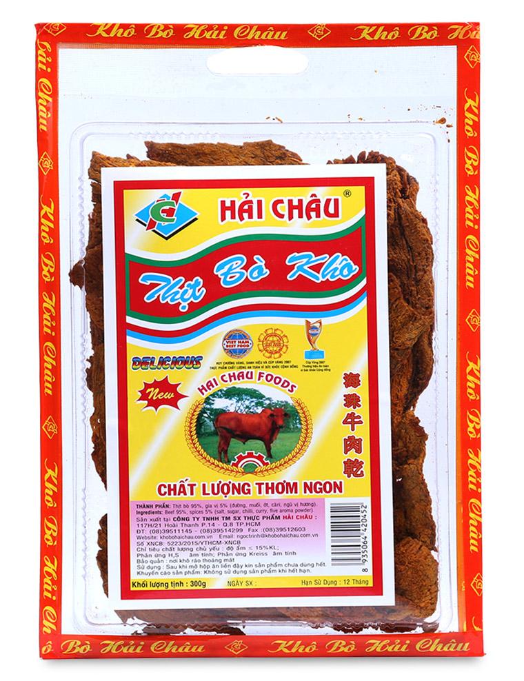 Thịt bò khô Hải Châu 300g sản phẩm chất lượng giá cả hợp lí dễ dàng sử