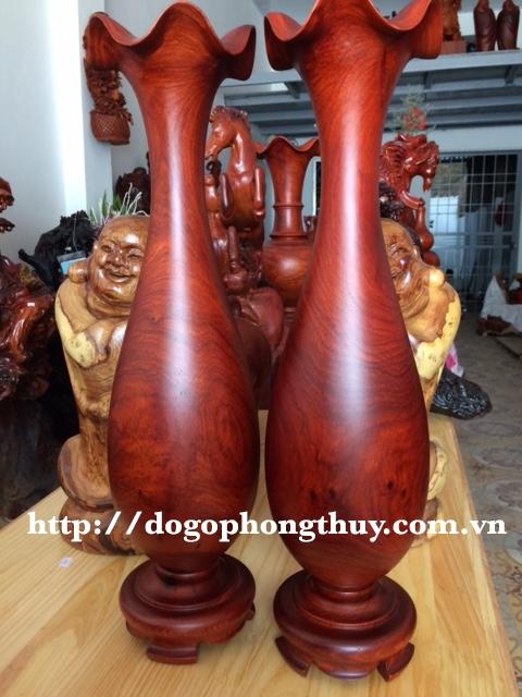 cặp Lục bình gỗ hương cao 40cm