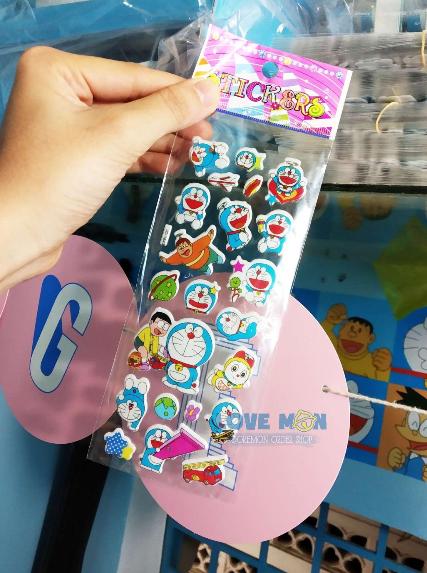 LOVE MON - STICKER DOREMON COMBO 5 TẤM