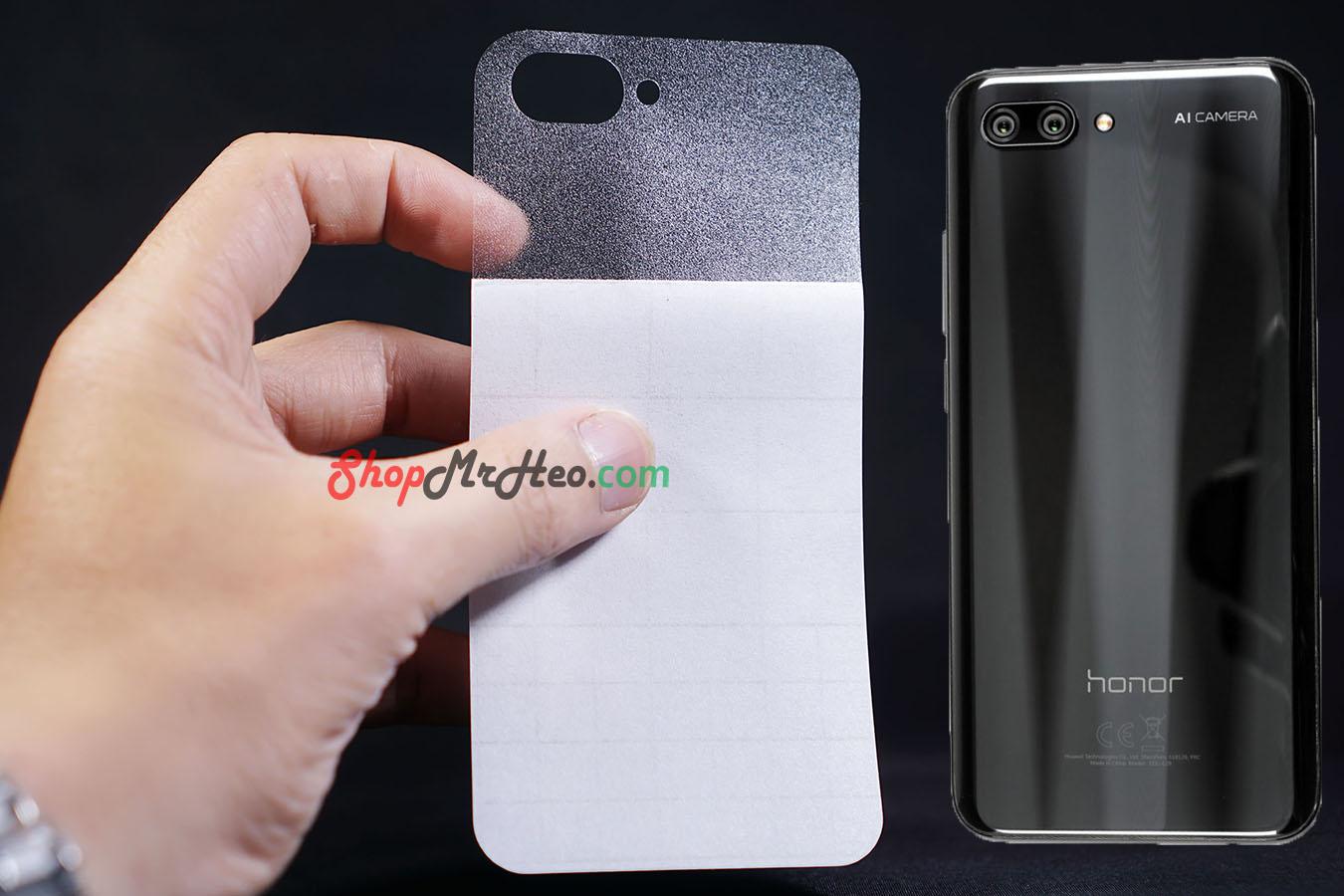 [HCM]Bộ 3 Skin Dán Mặt Lưng Vân 3D Honor 10