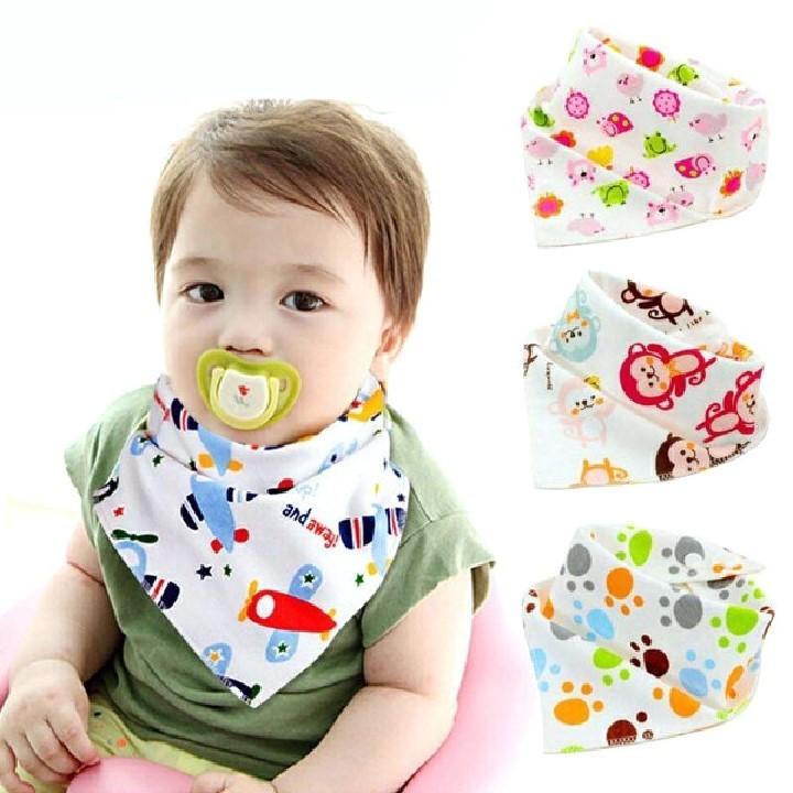 Combo 5 KHĂN YẾM TAM GIÁC QUÀNG CỔ 2 LỚP CHO BÉ
