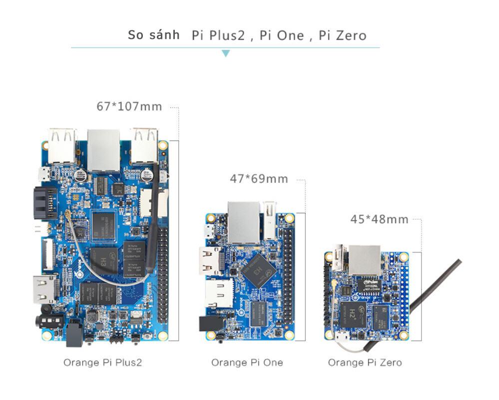 Máy tính nhúng Orange Pi Zero H2 Quad-core Cortex-A7 512MB RAM