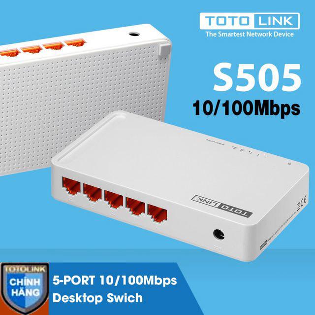 Switch 5 cổng 10/100Mbps TOTOLINK S505