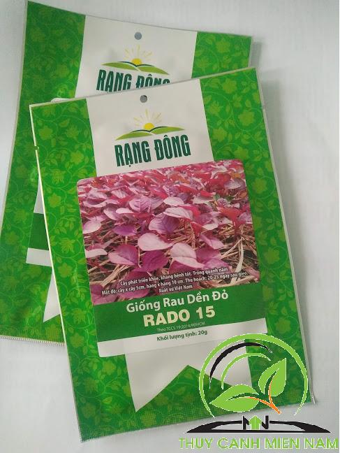 [HCM]Hạt giống rau dền đỏ RADO 15 (20g)