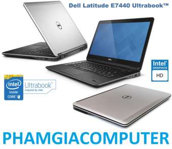 laptop dell latitude e7440 core i5 4300u ram 8g ssd 128g  14in ultrabook 1.7kg-hàng nhập khẩu- tặng balo, chuột wireless