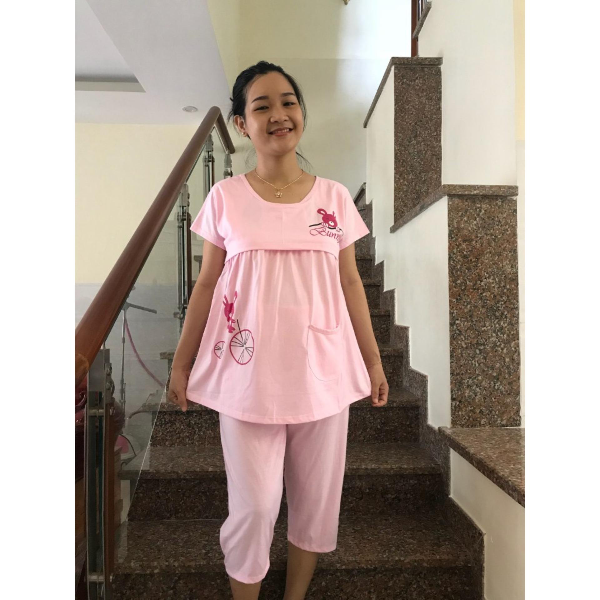 Đồ bộ bầu lửng 2 chức năng thỏ (da)