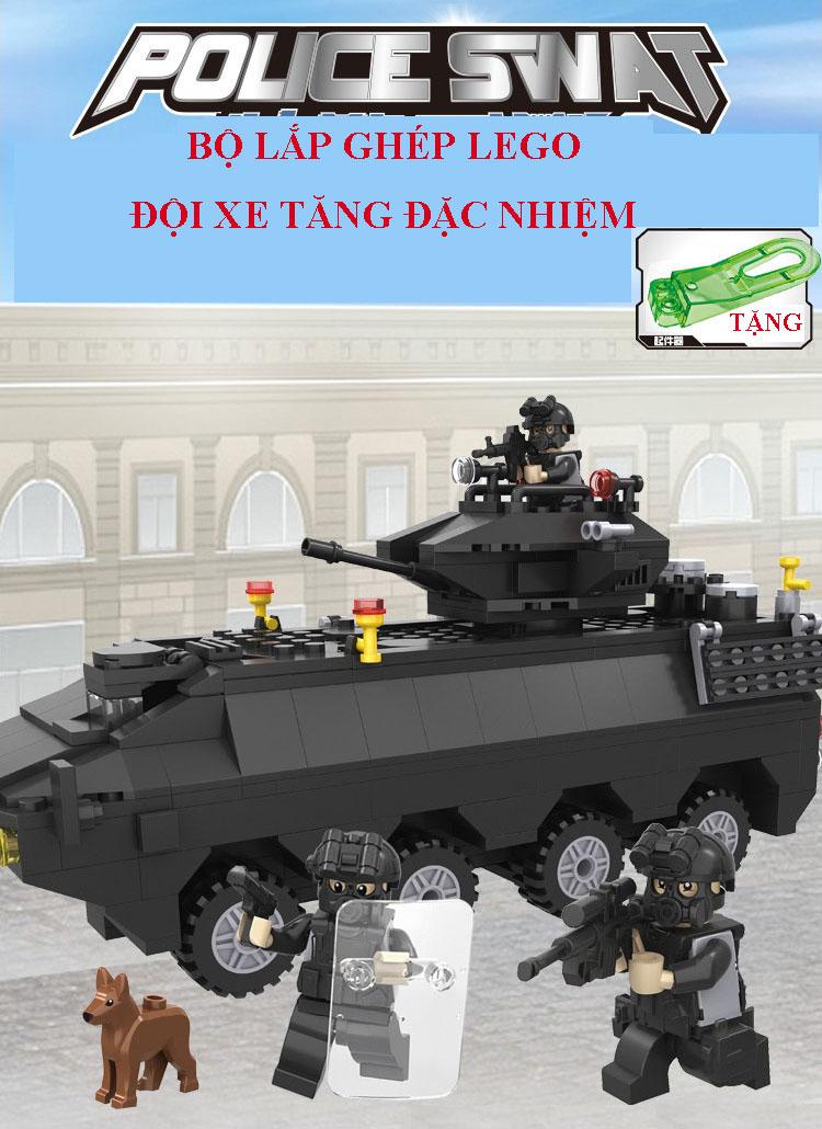 Lắp ráp Lego xe tăng đặc nhiệm SWAT - 6508