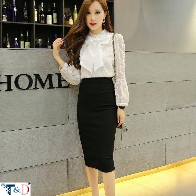 [HCM]CHÂN VÁY CÔNG SỞ THỜI TRANG MÀU ĐEN V08