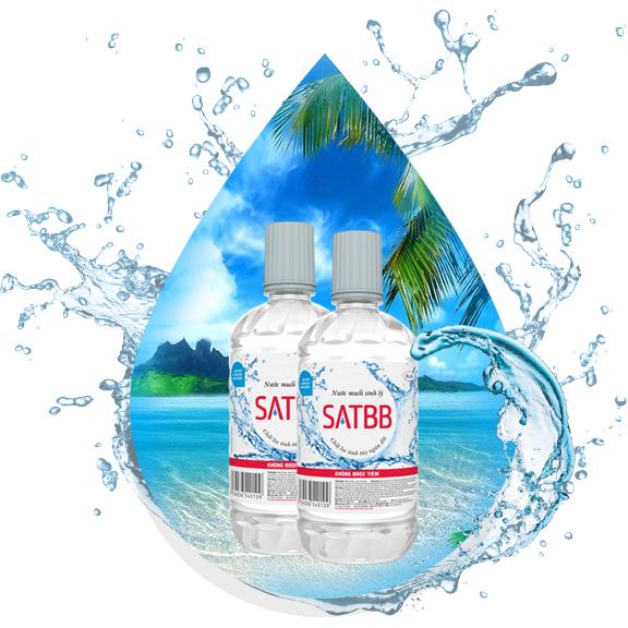 Nước muối sinh lý súc miệng rửa mặt SATBB 550ml