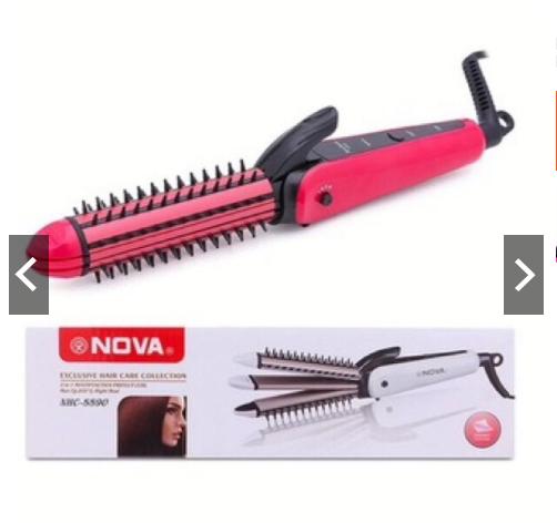 lược điện no va 3 trong 1 uon xoăn-cụp-thẳng