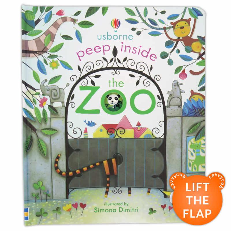 SÁCH LẬT GIỞ USBORNE PEEP INSIDE THE ZOO