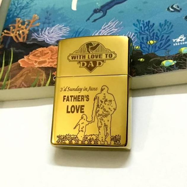 [HCM]Bật Lửa Zippo USA Tình Cha Con