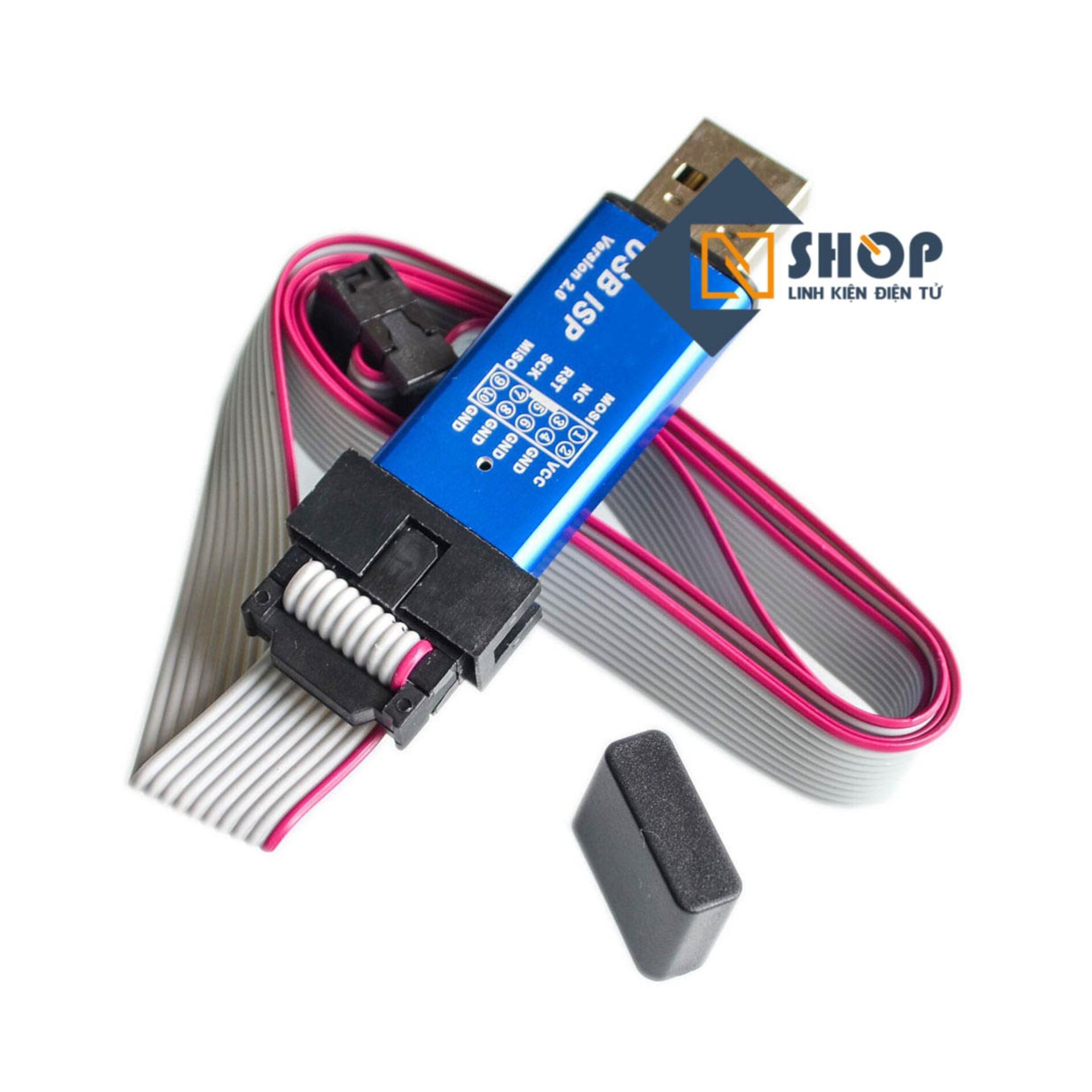 Mạch nạp AVR ISP USBasp vỏ nhôm