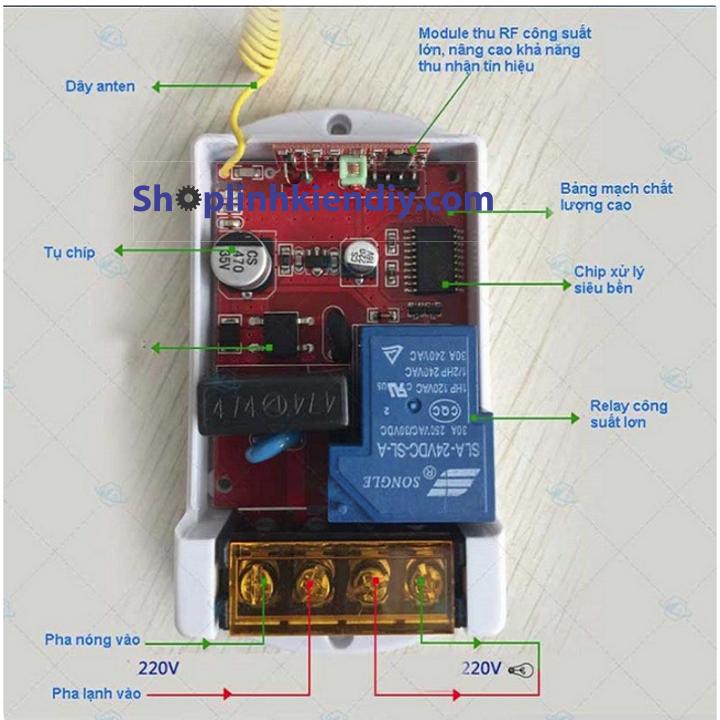 công tắc điều khiển  từ xa 220v - 1000m