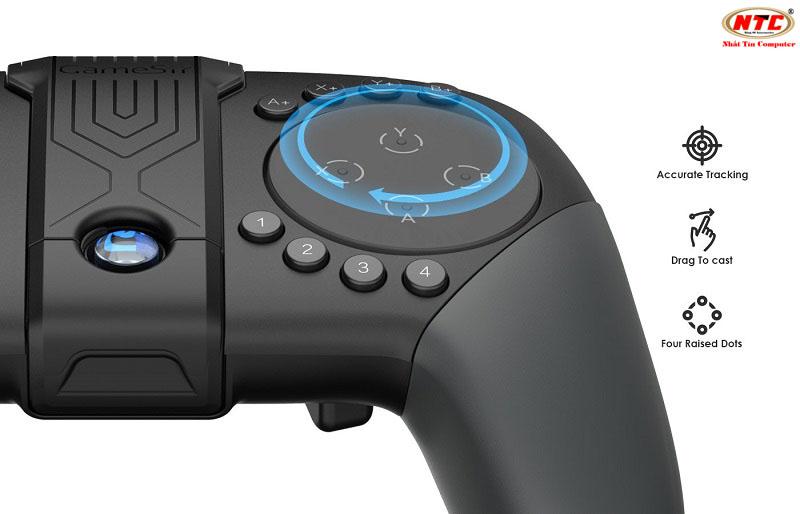 Tay cầm chơi game Bluetooth Gamesir G5 cho Android/ iOS - Hỗ trợ game Online (Liên Quân FreeFire...) (Đen) Nhất Tín Computer