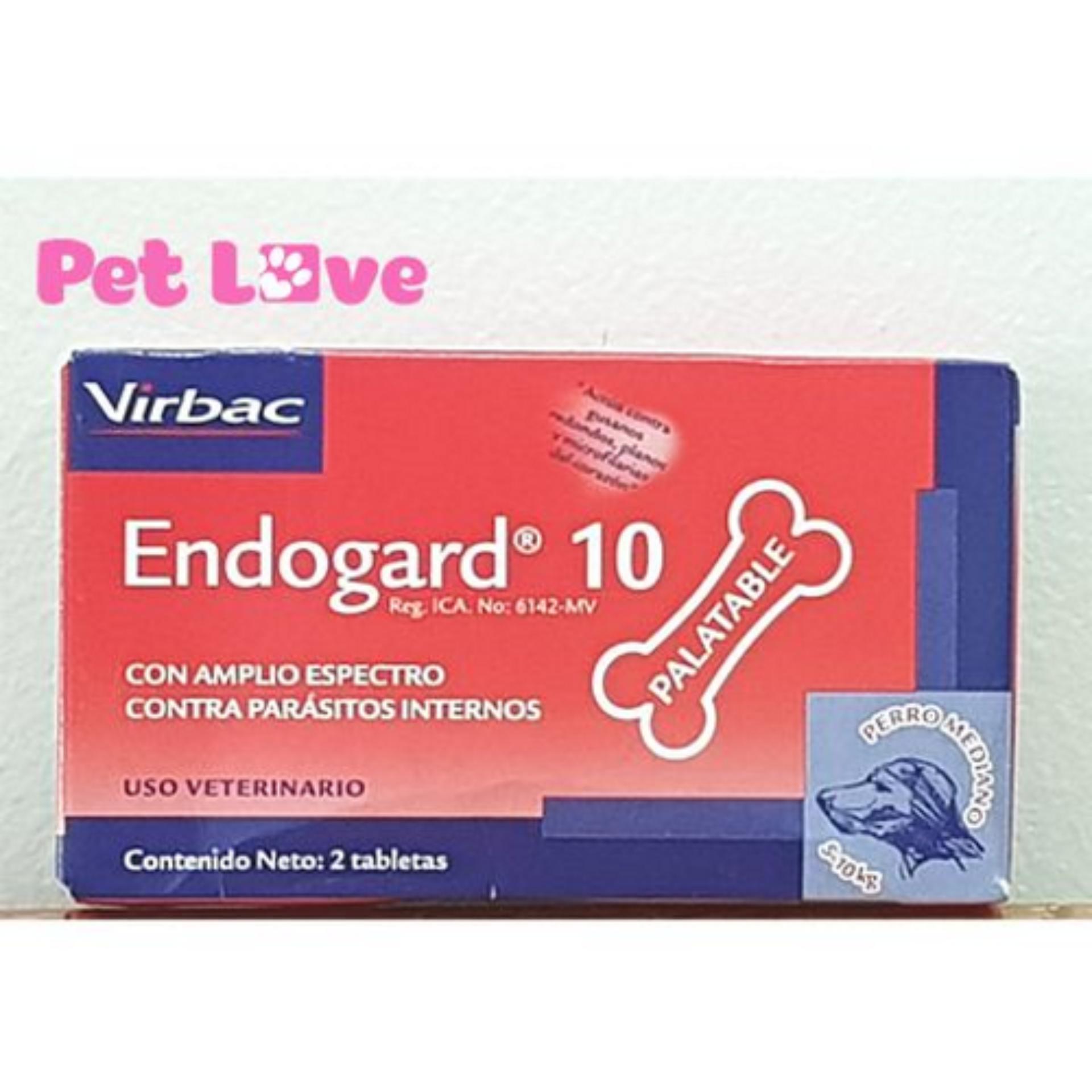 1 hộp Endogard (2 viên) xổ giun tim giun tròn sán dây trên chó (Virbac)