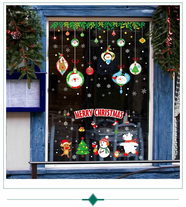 Decal trang trí GIÁNG SINH, NOEL độc đáo kích thước 45x60cm