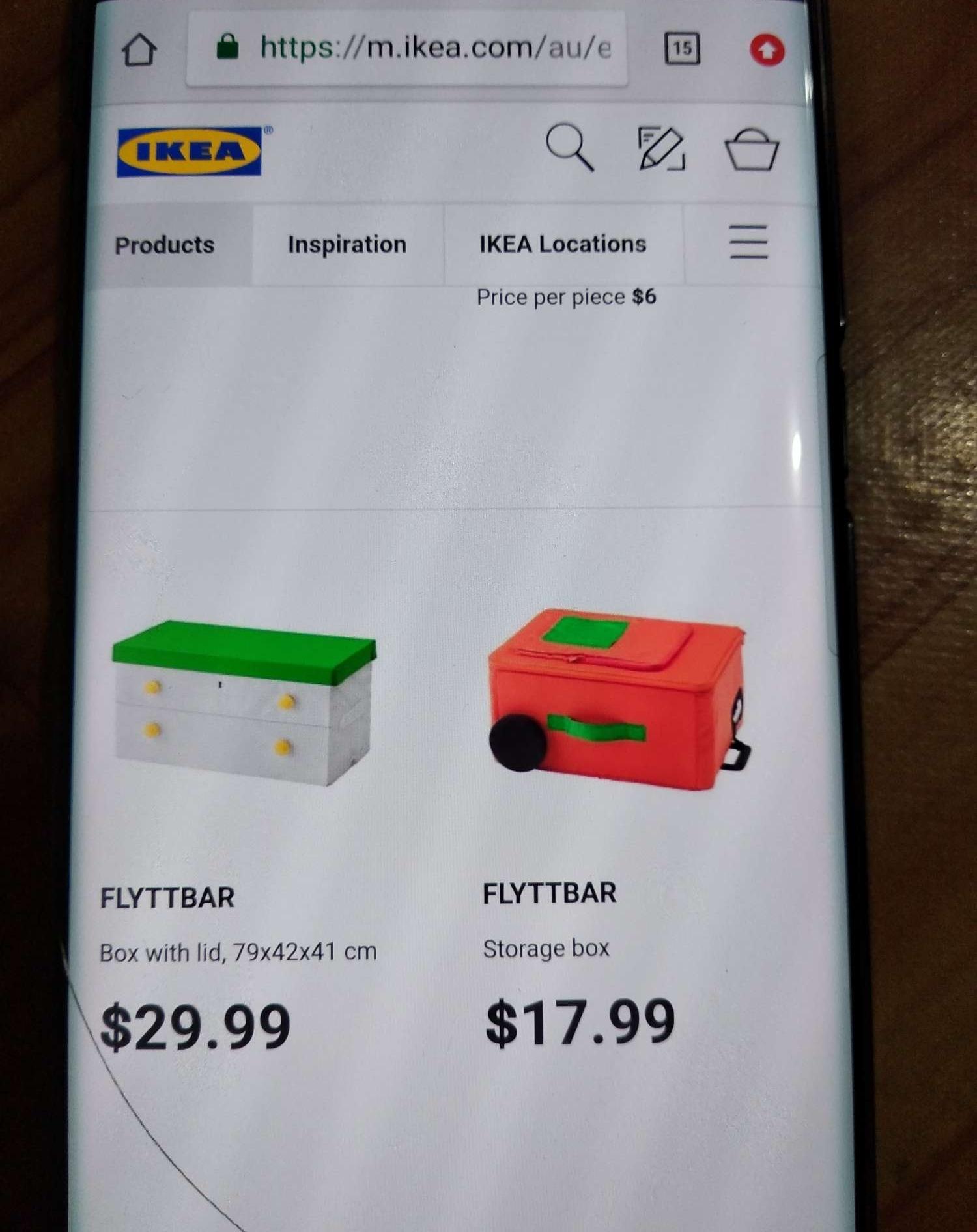 Hộp đựng kiểu dáng vali kéo IKEA FLYTTBAR