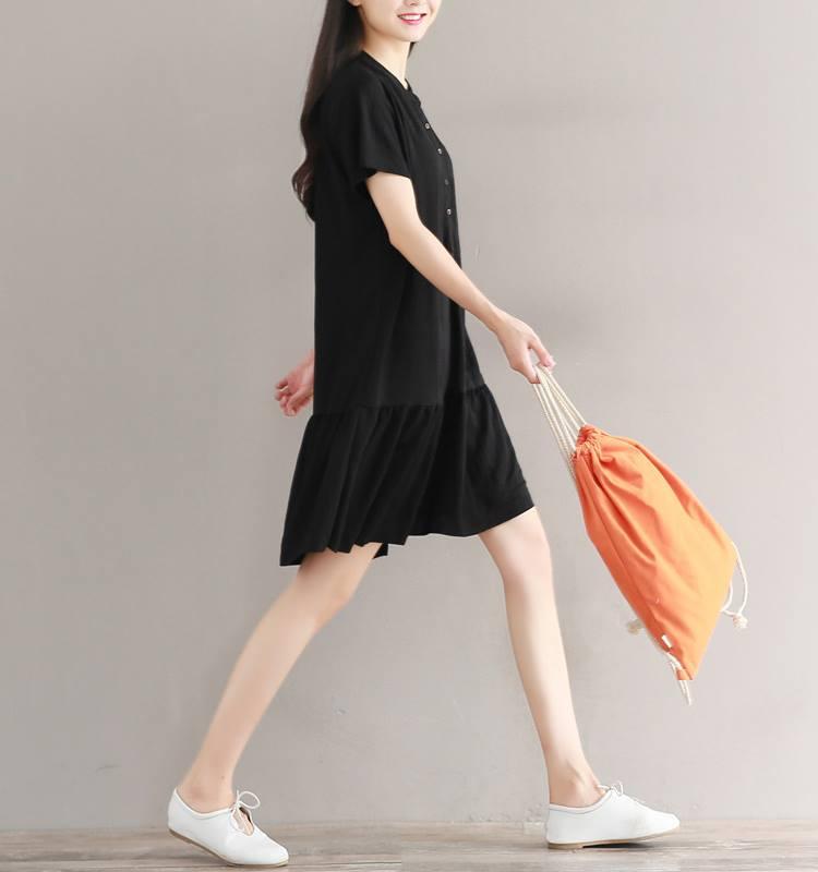 Đầm Bầu- Váy Bầu Đuôi Cá Trơn Đen ĐB 1138