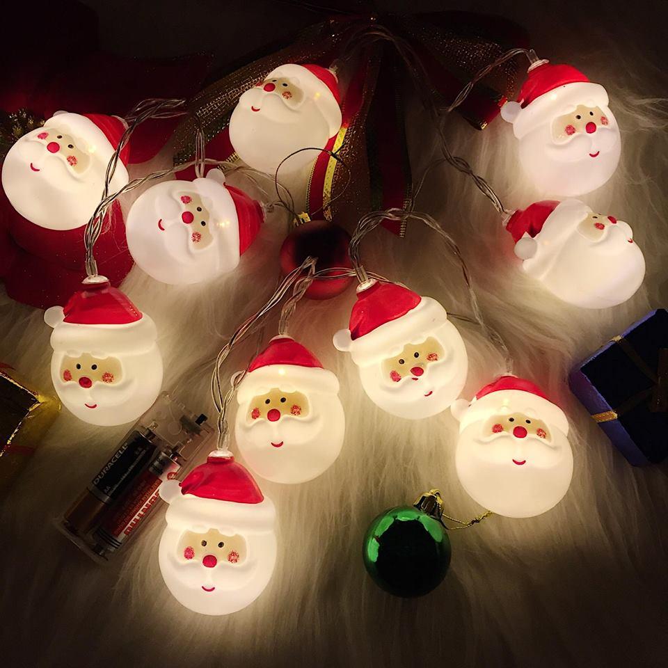 Dây đèn led hình ông già noel 1.5m ( chạy bằng pin)