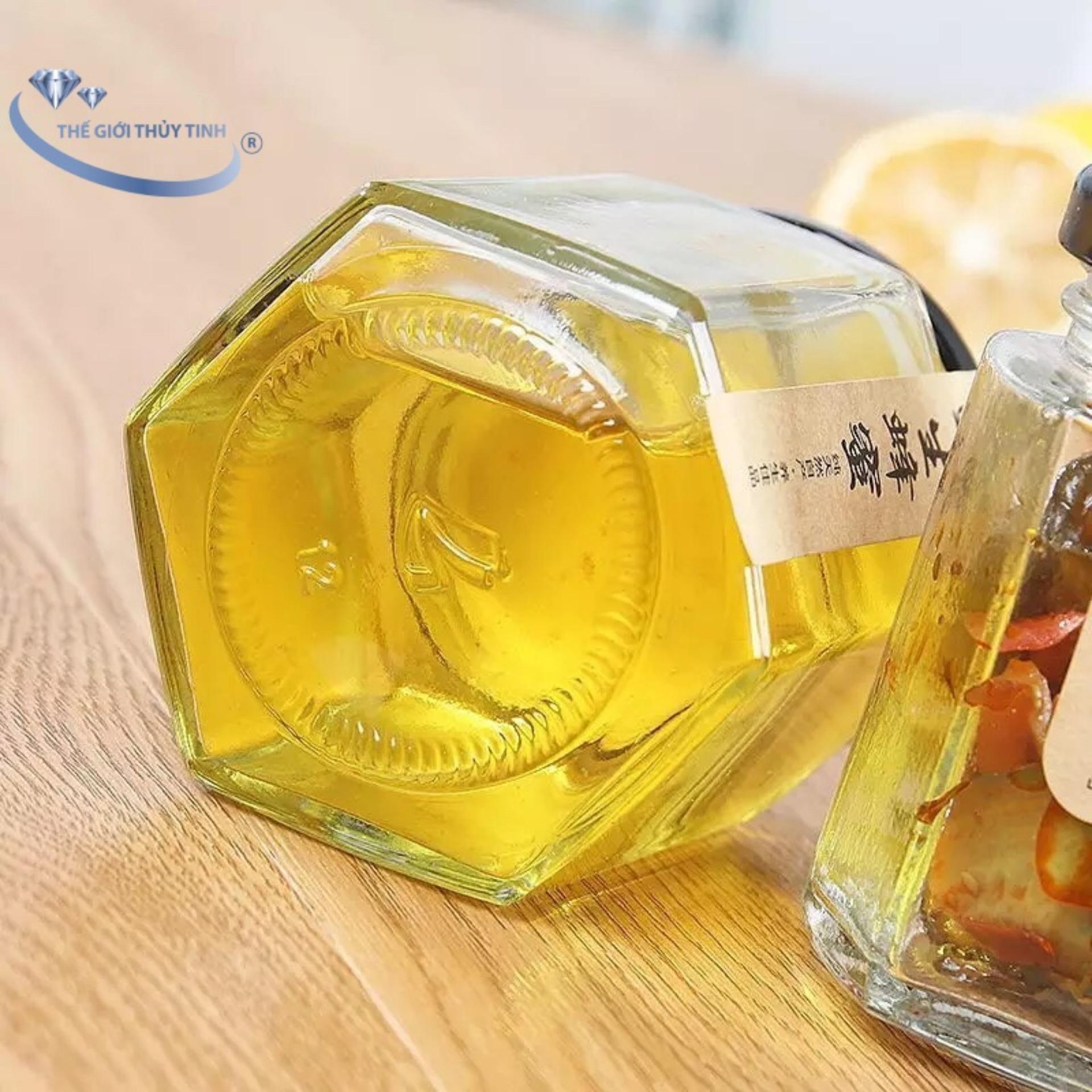 HŨ THỦY TINH LỤC GIÁC ĐỰNG THỰC PHẨM 80ML