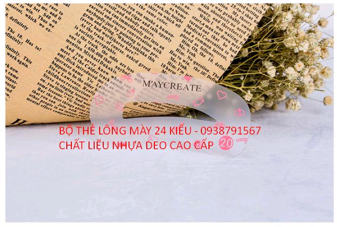 [HCM]KHUÔN MÀY 24 KIỂU HÀN QUÔC- KHUÔN VẼ LÔNG MÀY