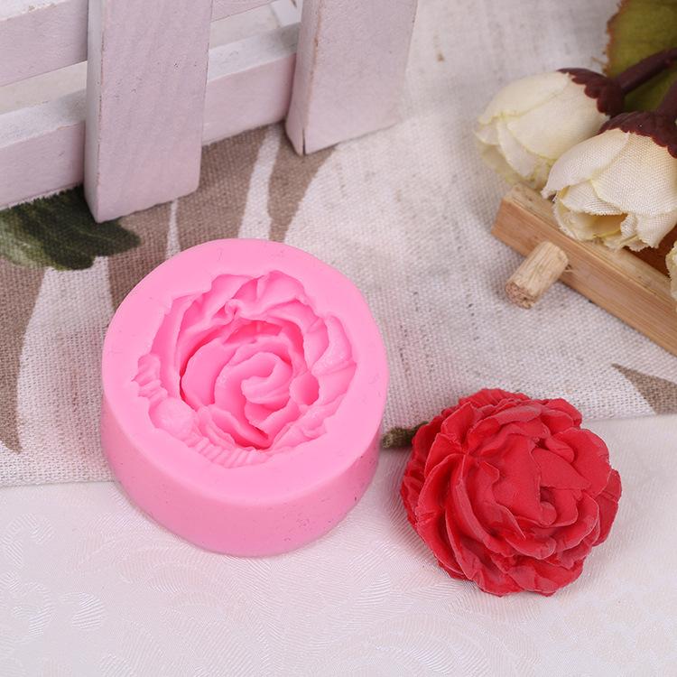 Khuôn silicon 3D hoa hồng Nhung