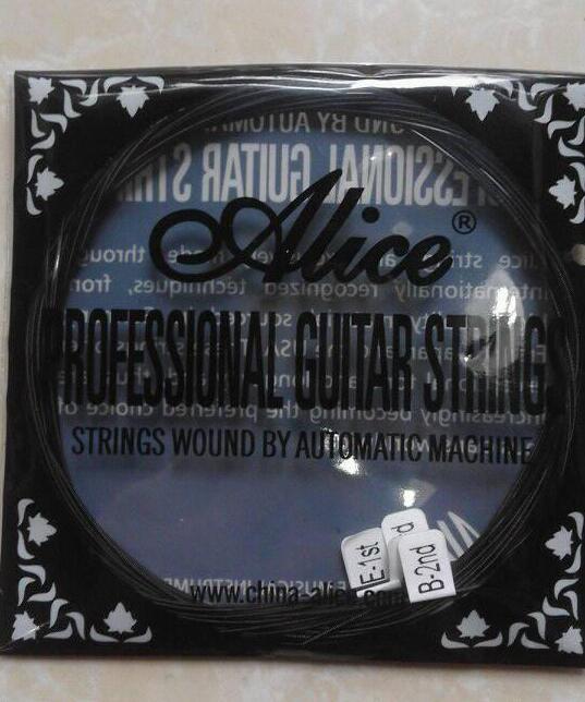 [ Giá Tốt ] Dây đàn guitar classic Alice AC136BK( nylon đen)